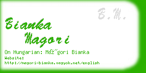 bianka magori business card